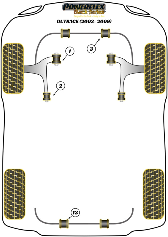 Subaru Front Anti Roll Bar Bush 21mm