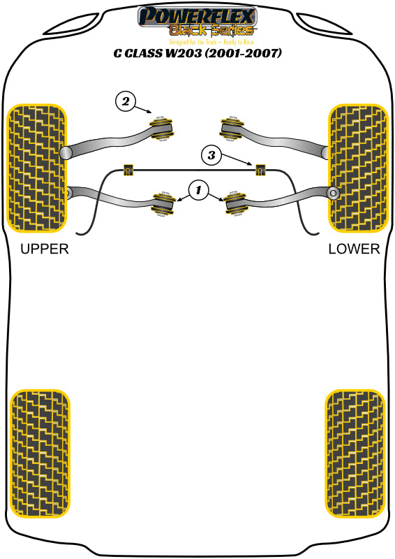 Mercedes-Benz Front Anti Roll Bar Inner Bush 20mm