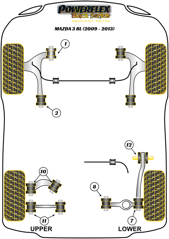Front Wishbone Rear Bush Anti-Lift & Caster Offset