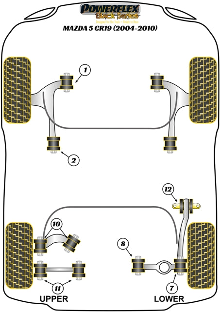 Rear Lower Track Control Arm Outer Bush