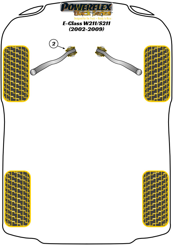 Mercedes-Benz Front Upper Arm Inner Bush Caster Adjustable