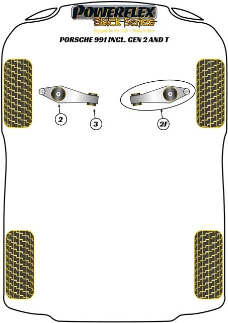 Porsche Front Track Control Arm Outer Bush, Caster Adjustable