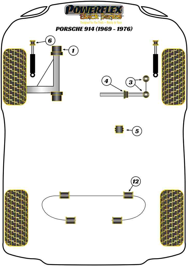 Porsche Front Wishbone Inner Bush