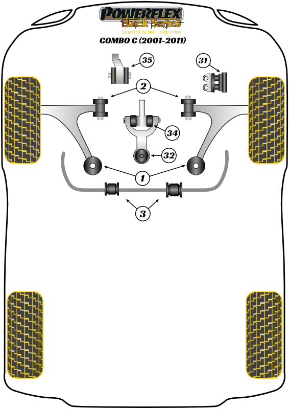 Vauxhall / Opel Front Arm Rear Bush