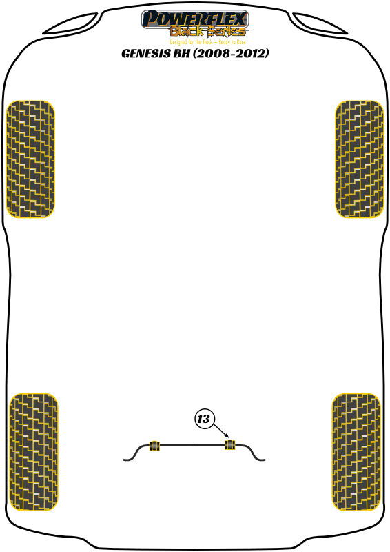 Rear Anti Roll Bar Bush 15mm