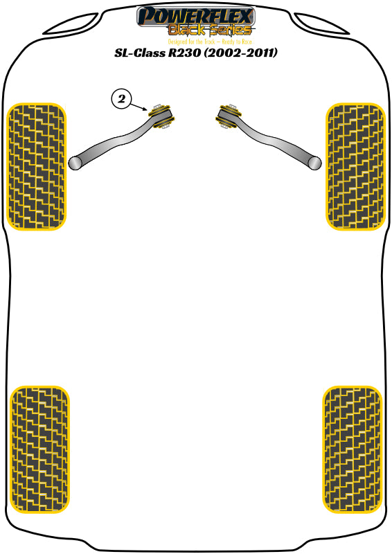 Mercedes-Benz Front Upper Arm Inner Bush Caster Adjustable