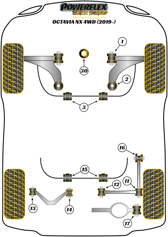 Rear Lower Track Rod Inner Bush