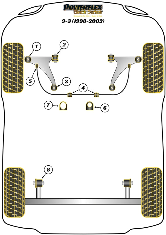 Saab Front Anti Roll Bar Drop Link Bush