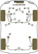 Saab 9-5 YS3E (1998-2010) Rear Anti Roll Bar Bush 17mm