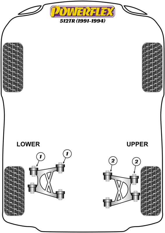 Ferrari 512TR (1991-1994) Rear Upper Wishbone Bush