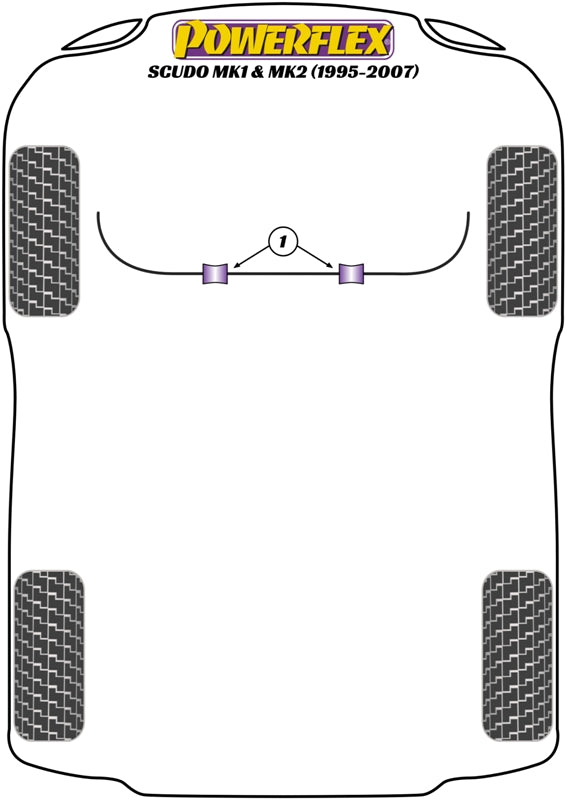 Front Anti Roll Bar To Chassis Bush 25mm