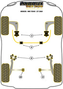 Front Anti Roll Bar Mounts 25mm