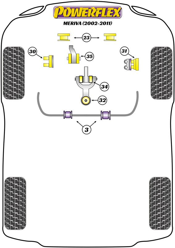 Vauxhall / Opel Lower Radiator Mount