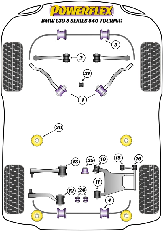 BMW 5 Series Rear Diff Front Mounting Bush