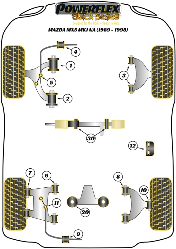 Mazda MX-5, Miata, Eunos Rear Diff Mounting Bush