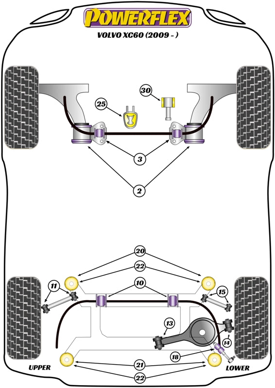 Rear Subframe Rear Bush Inserts