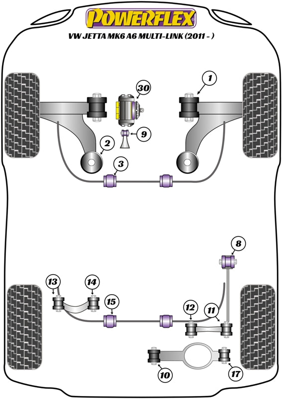 VAG Jacking Point Insert Kit of 4