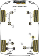 Mazda Mazda 3 Front Anti Roll Bar Mount 25.5mm, MPS Only