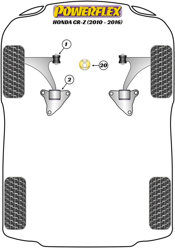 Honda CR-Z (2010 - 2016) Front Wishbone Rear Bush