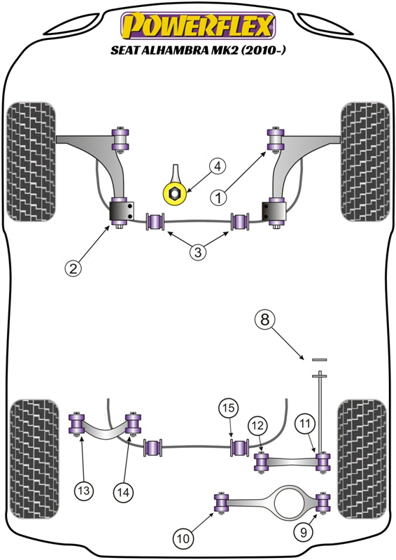 VAG Jacking Point Insert Kit of 4
