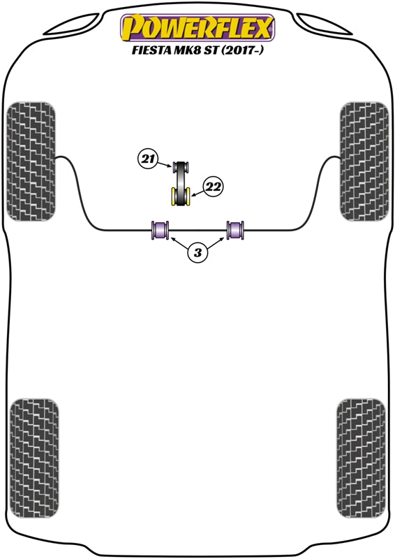 Ford Fiesta Lower Torque Mount, Fast Road