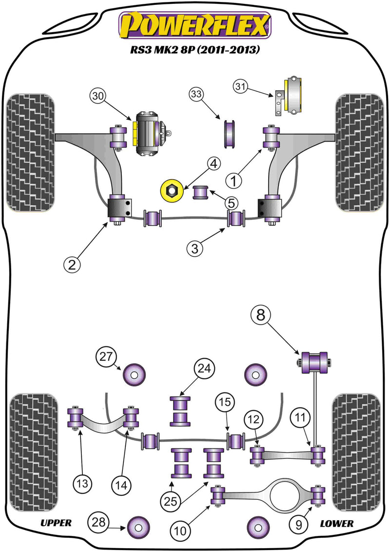 Audi Upper Engine Mount Insert