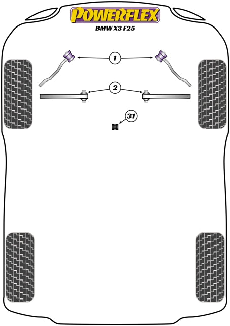 BMW Front Control Arm to Chassis Bush - Camber Adjustable
