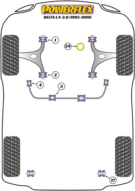 Front Anti Roll Bar To Chassis Bush 22mm