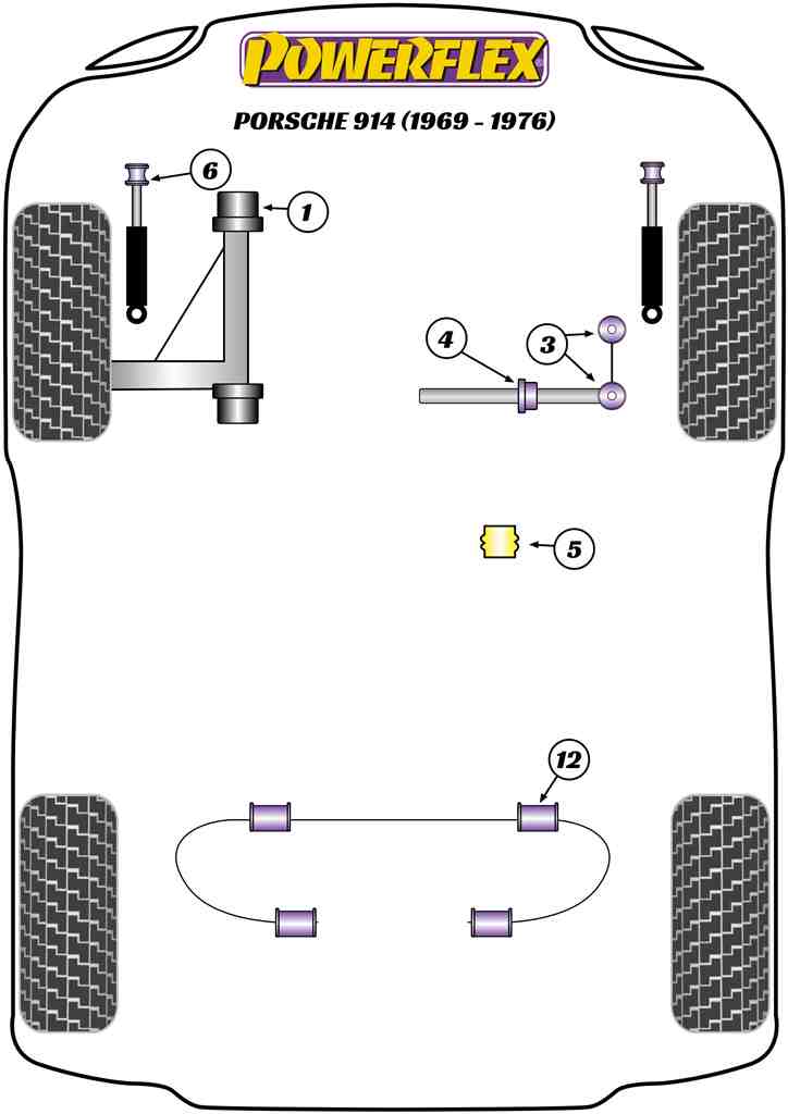 Porsche Rear Anti Roll Bar Bush 16mm