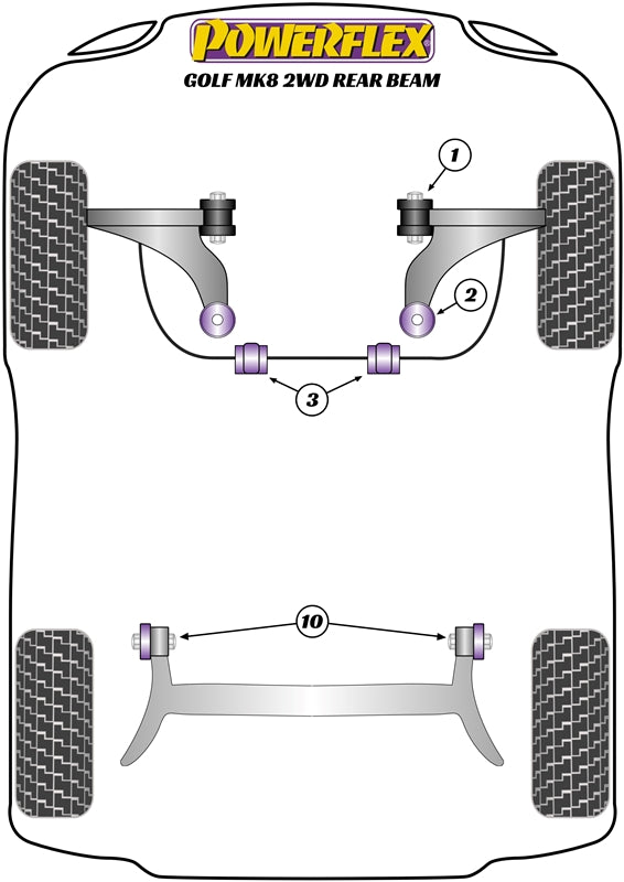 Front Lower Engine Mount Hybrid Bush (Large) - Road