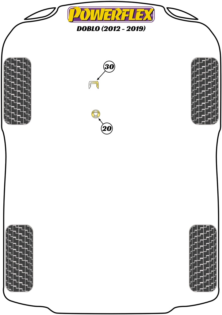 Lower Rear Engine Mount Insert