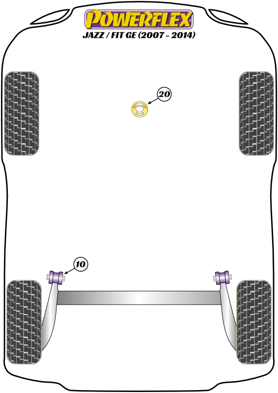 Honda Jazz / Fit Rear Beam Mounting Bush