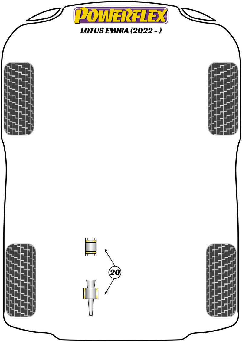 Lotus Transmission Mount Bush Insert Kit
