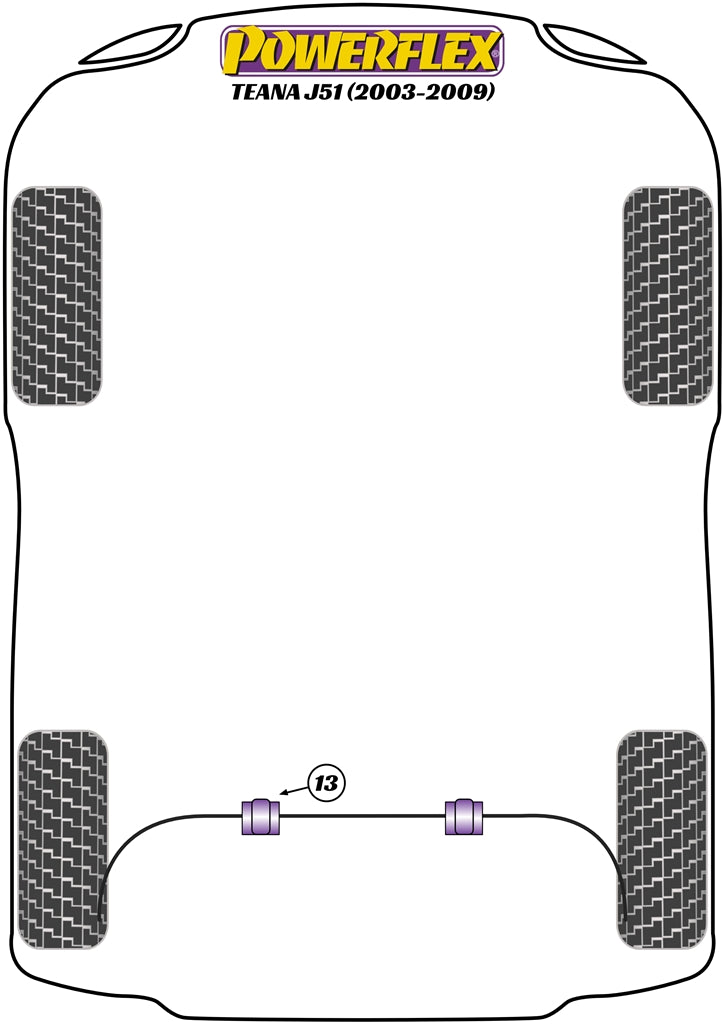 Nissan Rear Anti Roll Bar Bush 25mm