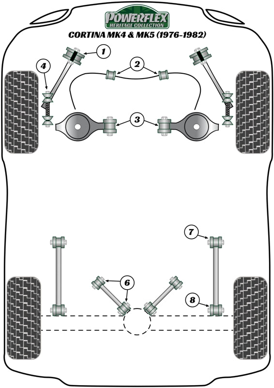 Ford Cortina Mk4,5 (1976-1982) Front Inner Lower Arm Bush