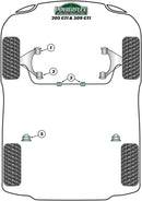 Peugeot Front Wishbone Rear Bush