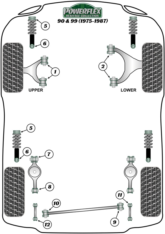Saab Rear Spring Link Front Bush
