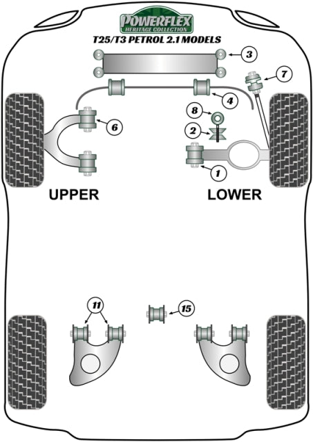 Volkswagen Transporter Rear Trailing Arm To Chassis Bush