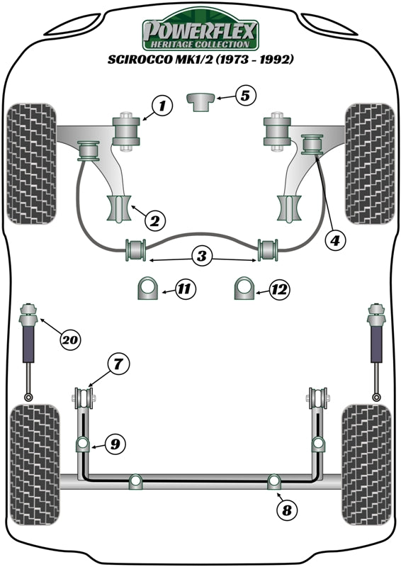 Front Wishbone Inner Bush