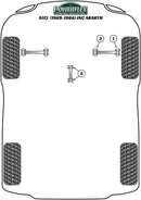 Autobianchi A112 inc Abarth (1969 - 1986) Engine Stabilizer Bush