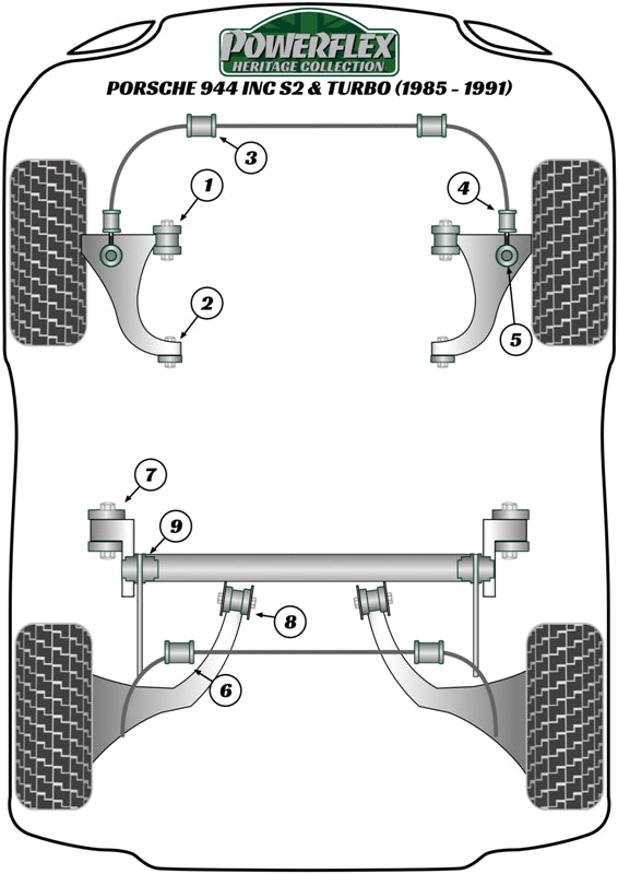 Porsche Front Anti Roll Bar Bush 24mm