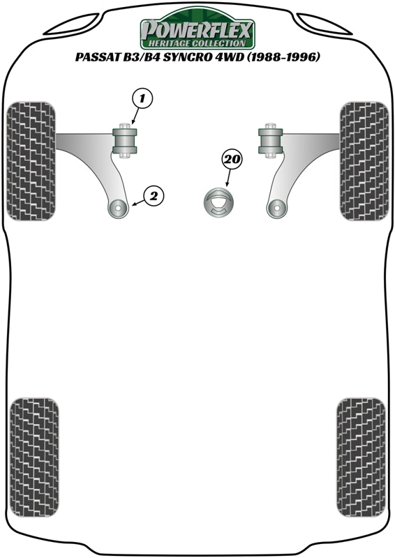 Rear Lower Engine Mount Bush, Diesel
