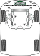 Audi 80 / 90 - inc S2/RS2 & Quattro (1976 - 2000) Rear Subframe Rear Bush 10mm