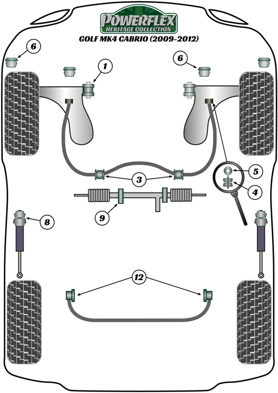 Non Power Steering Rack Mount
